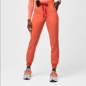 Figs-sunset orange medical scrubs